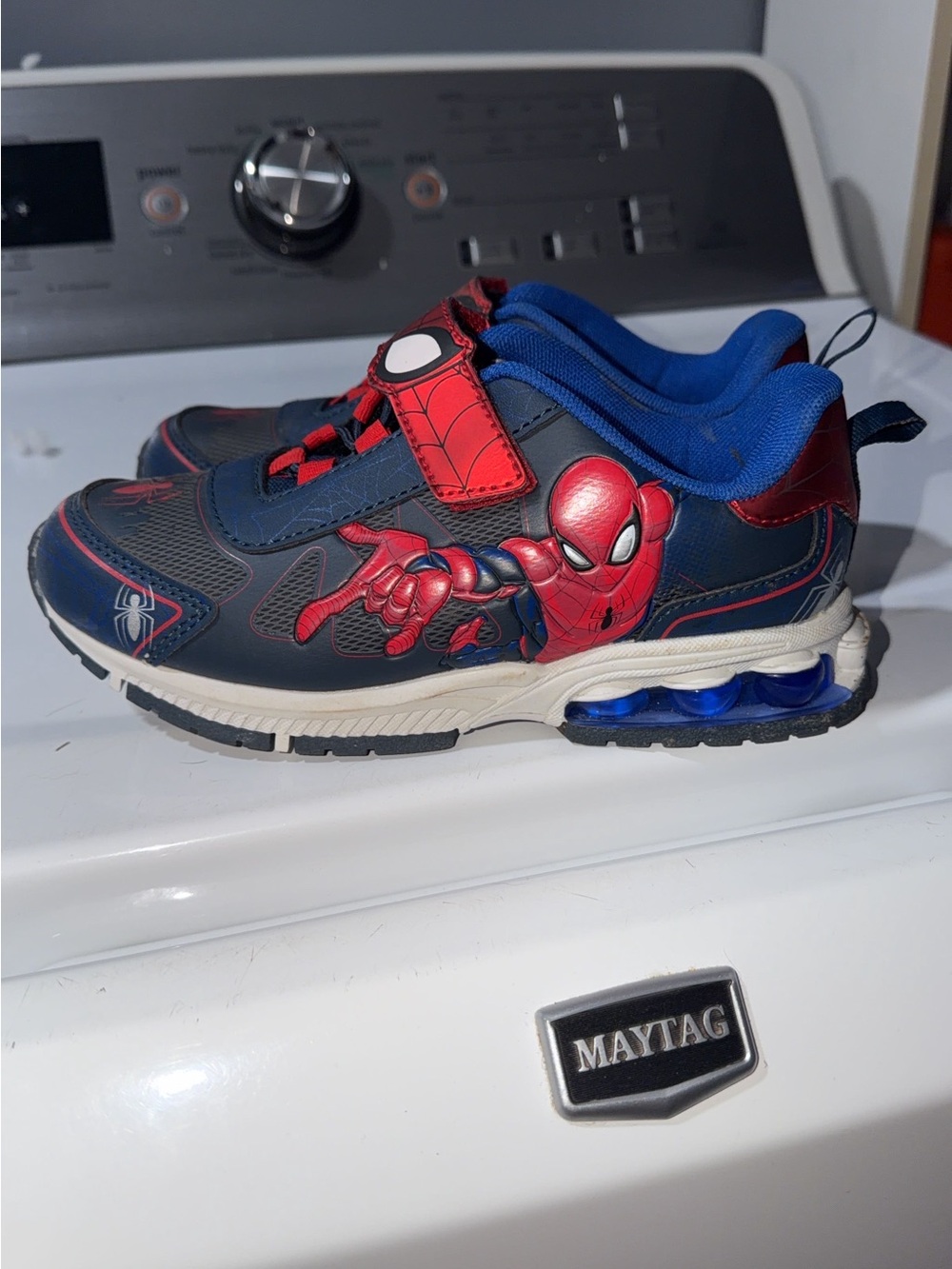 Marvel Spider-Man Kids' Navy and Red Athletic Sneakers